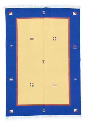 Kelim tapijt - Trendy - 200 x 140 cm - geel