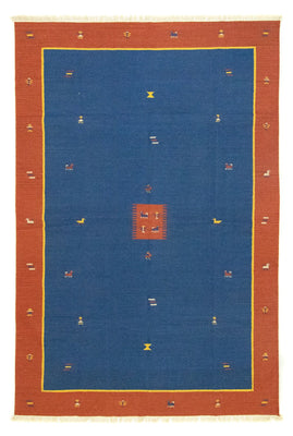 Kelim tapijt - Trendy - 300 x 200 cm - blauw