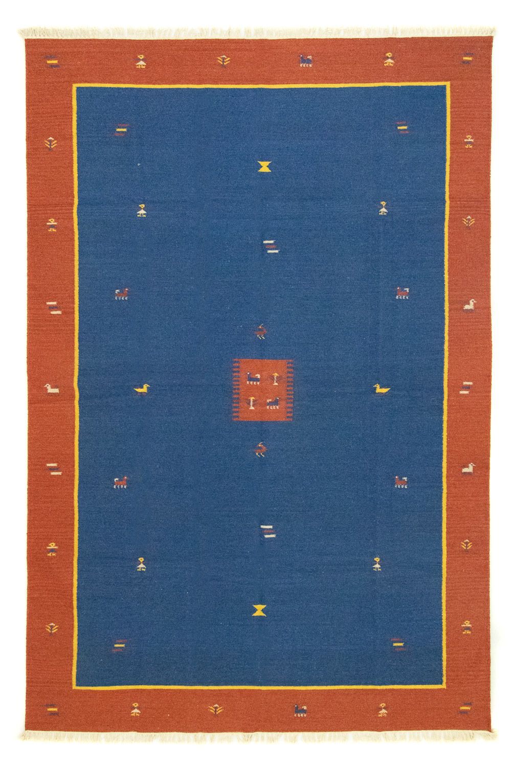 Kelim tapijt - Trendy - 300 x 200 cm - blauw