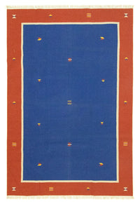 Kelim tapijt - Trendy - 300 x 200 cm - blauw