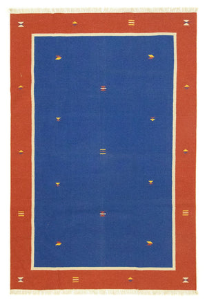 Kelim tapijt - Trendy - 300 x 200 cm - blauw