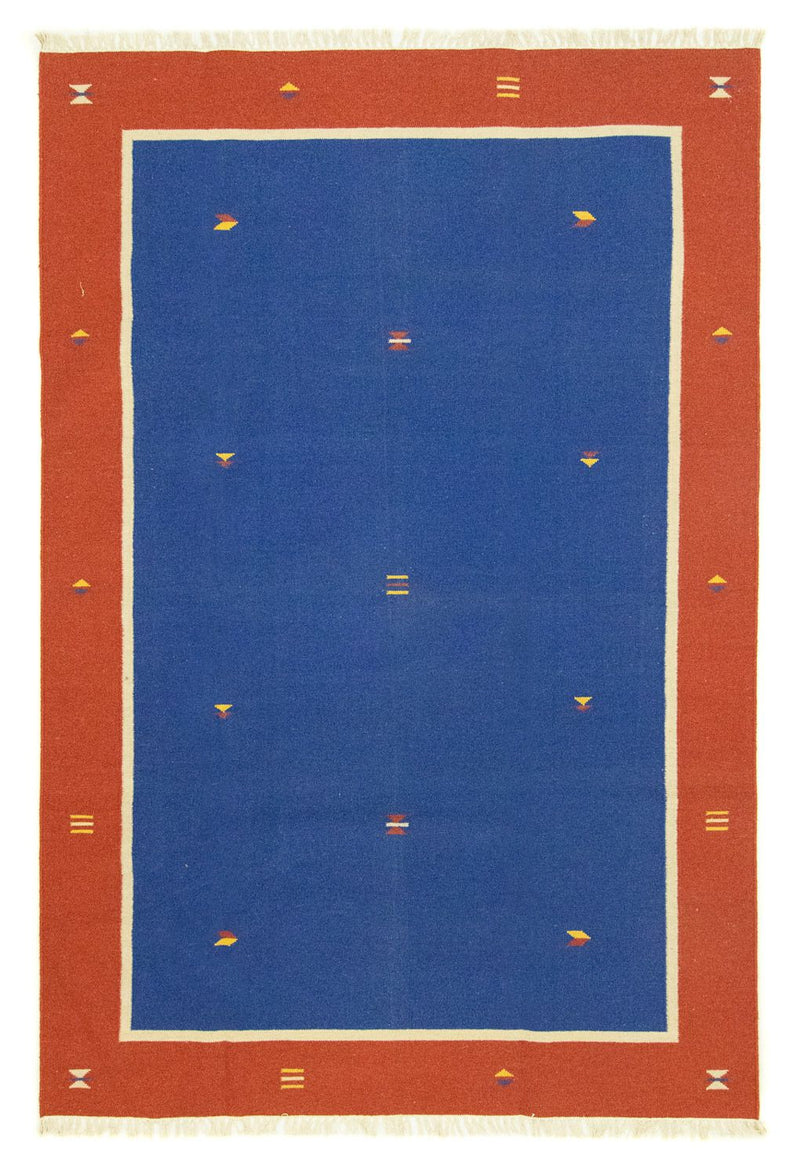 Kelim tapijt - Trendy - 300 x 200 cm - blauw