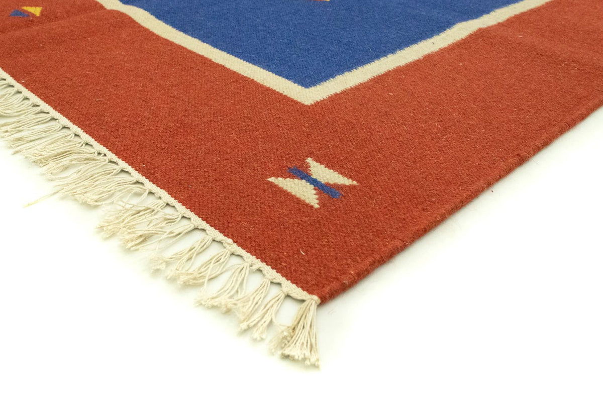 Kelim tapijt - Trendy - 300 x 200 cm - blauw