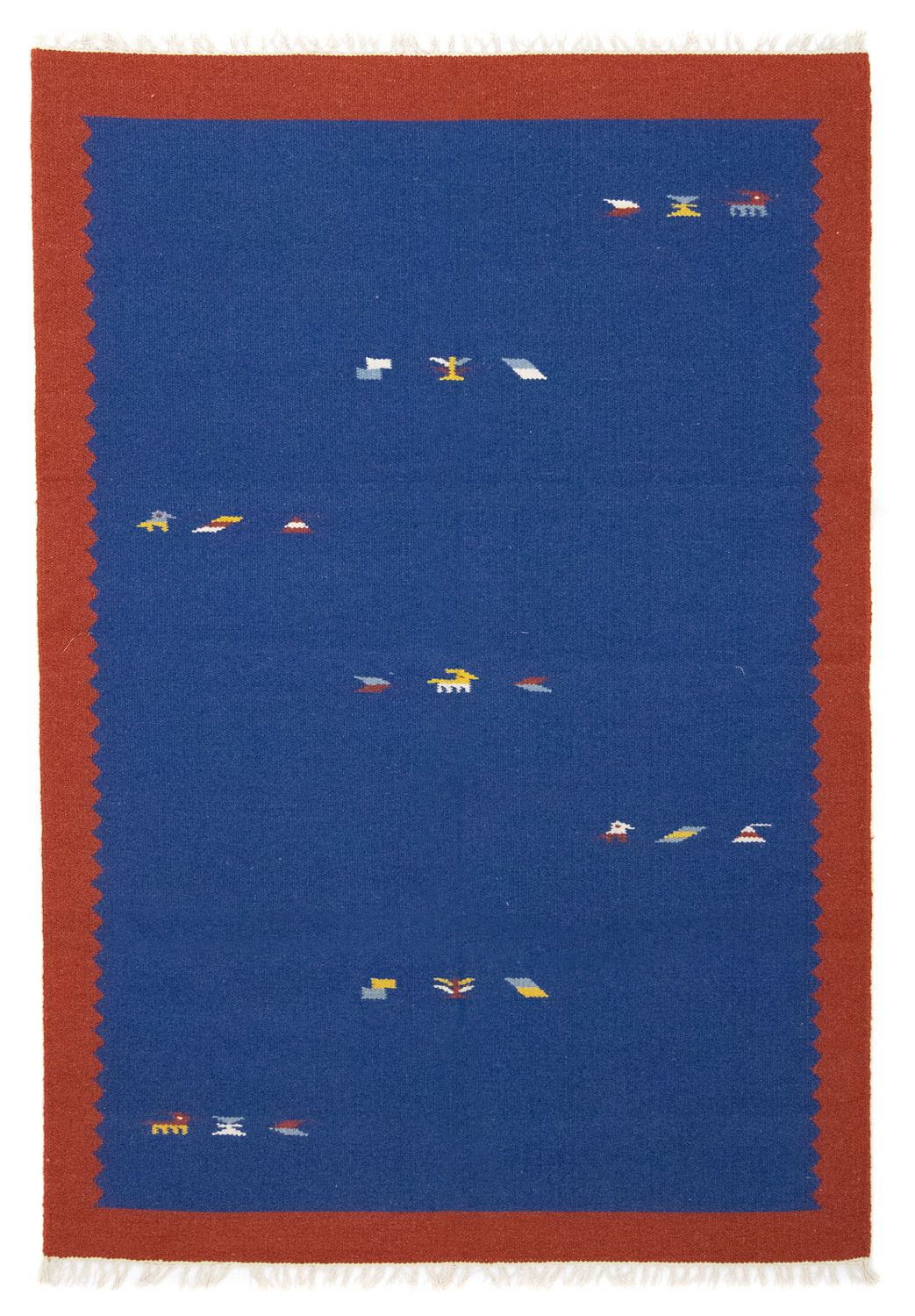 Kelim tapijt - Trendy - 180 x 120 cm - blauw