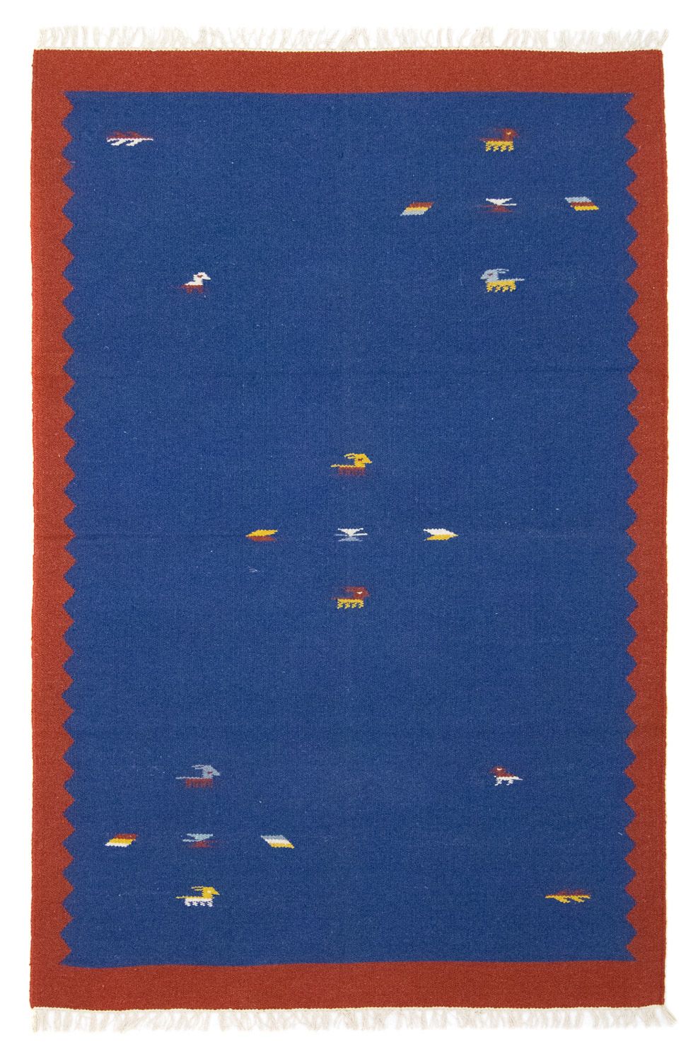 Kelim tapijt - Trendy - 180 x 120 cm - blauw