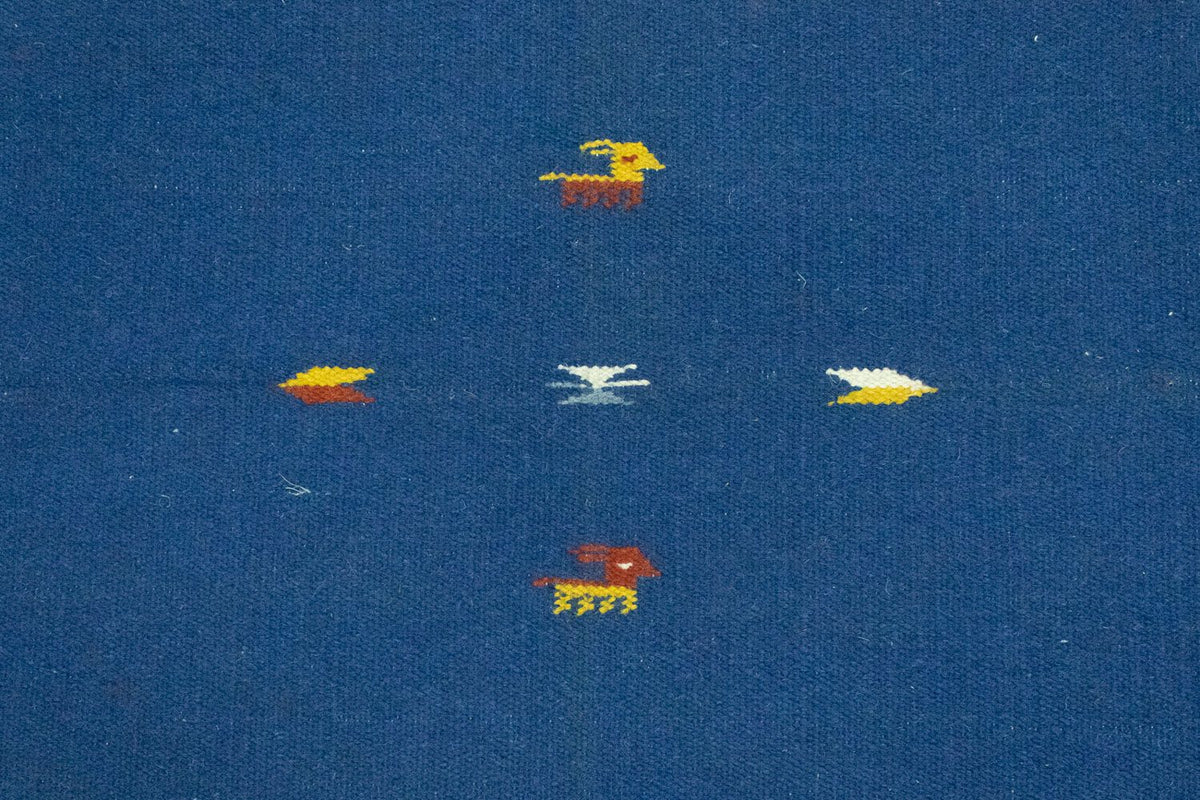 Kelim tapijt - Trendy - 180 x 120 cm - blauw