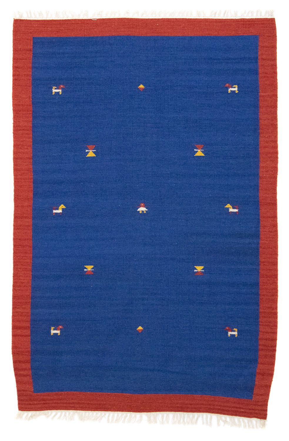 Kelim tapijt - Trendy - 180 x 120 cm - blauw