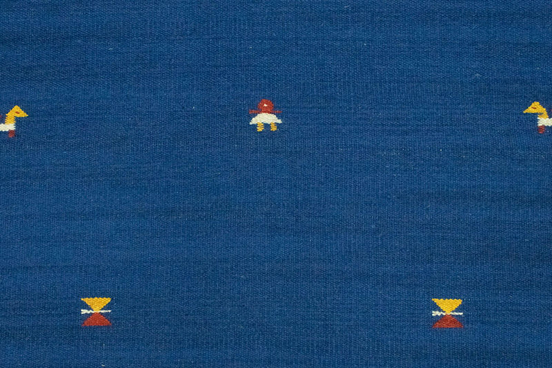 Kelim tapijt - Trendy - 180 x 120 cm - blauw