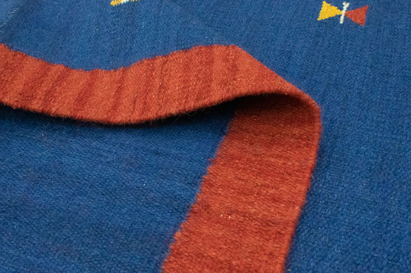 Kelim tapijt - Trendy - 180 x 120 cm - blauw