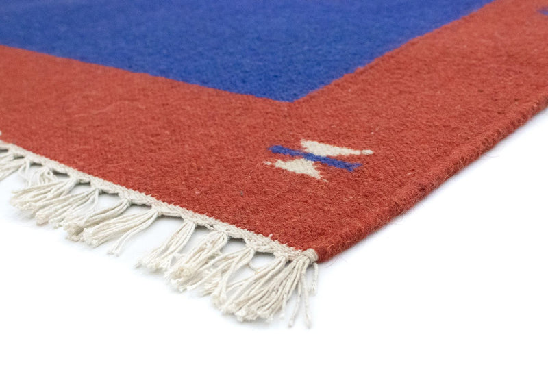 Kelim tapijt - Trendy - 180 x 120 cm - blauw