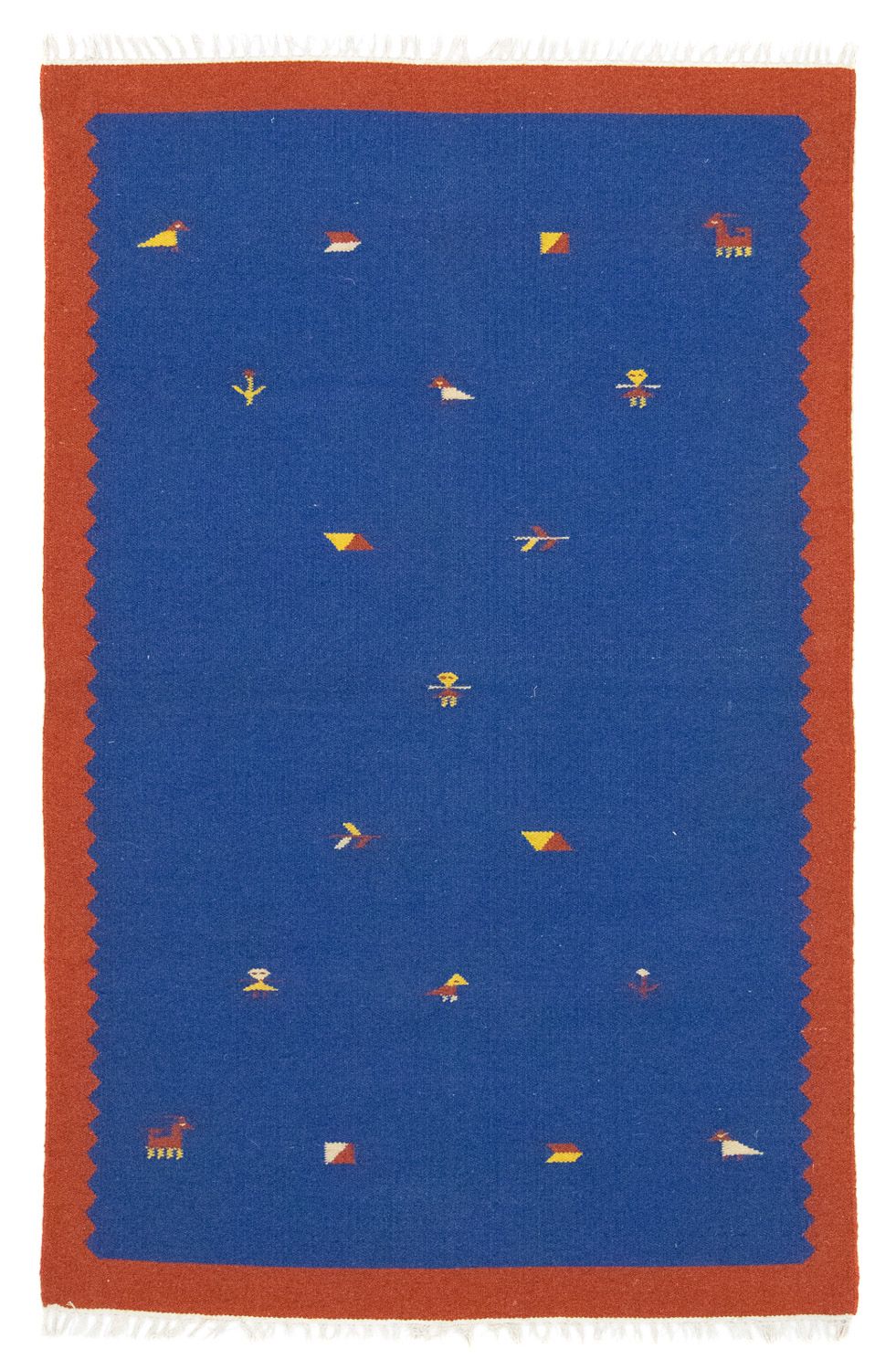 Kelim tapijt - Trendy - 180 x 120 cm - blauw