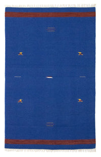 Kelim tapijt - Trendy - 180 x 120 cm - blauw