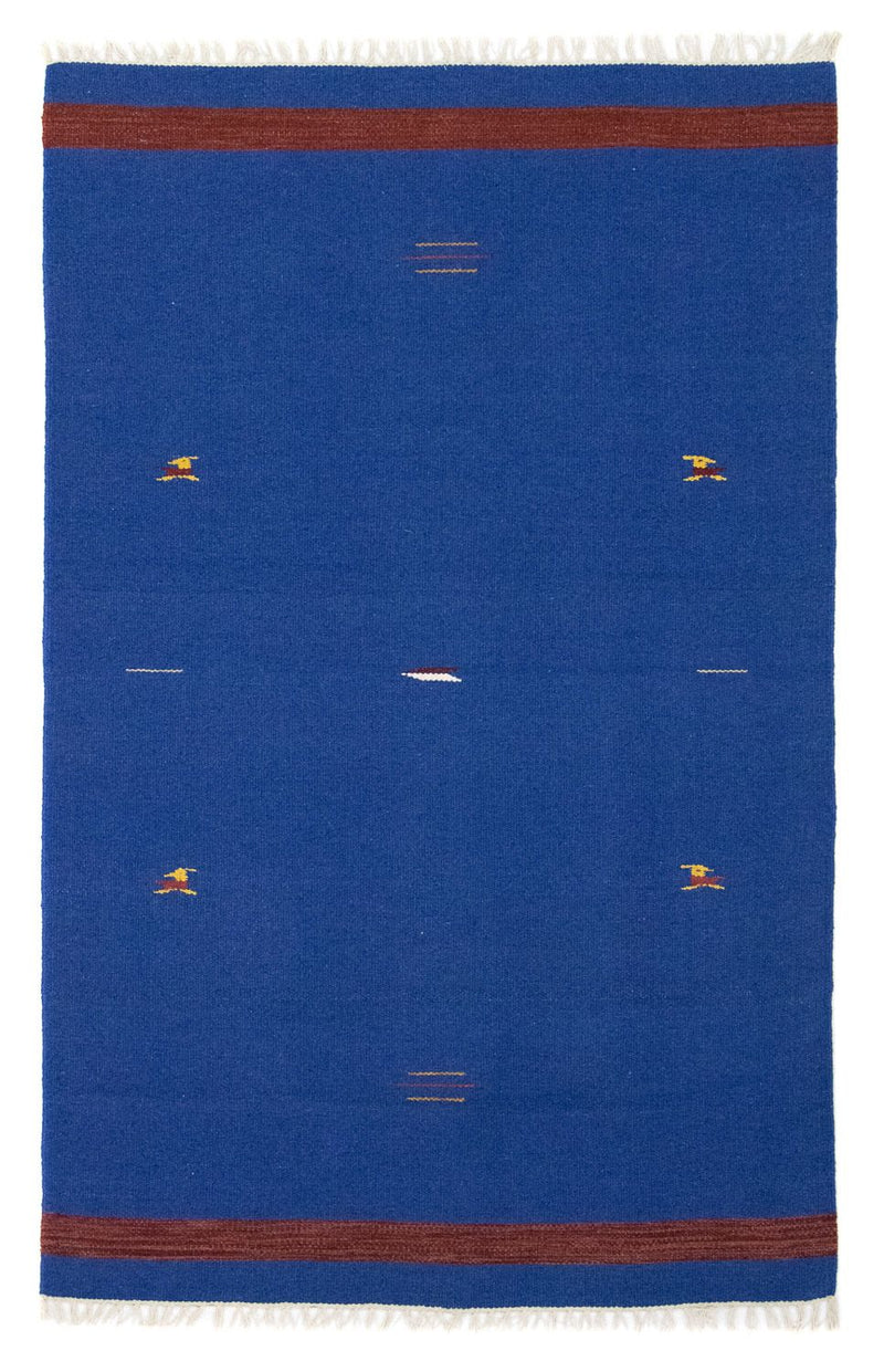 Kelim tapijt - Trendy - 180 x 120 cm - blauw