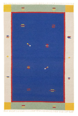 Kelim tapijt - Trendy - 180 x 120 cm - blauw