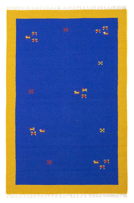 Kelim tapijt - Trendy - 180 x 120 cm - blauw