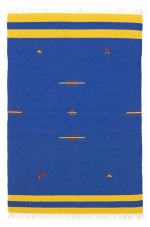 Kelim tapijt - Trendy - 180 x 120 cm - blauw