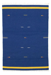 Kelim tapijt - Trendy - 180 x 120 cm - blauw