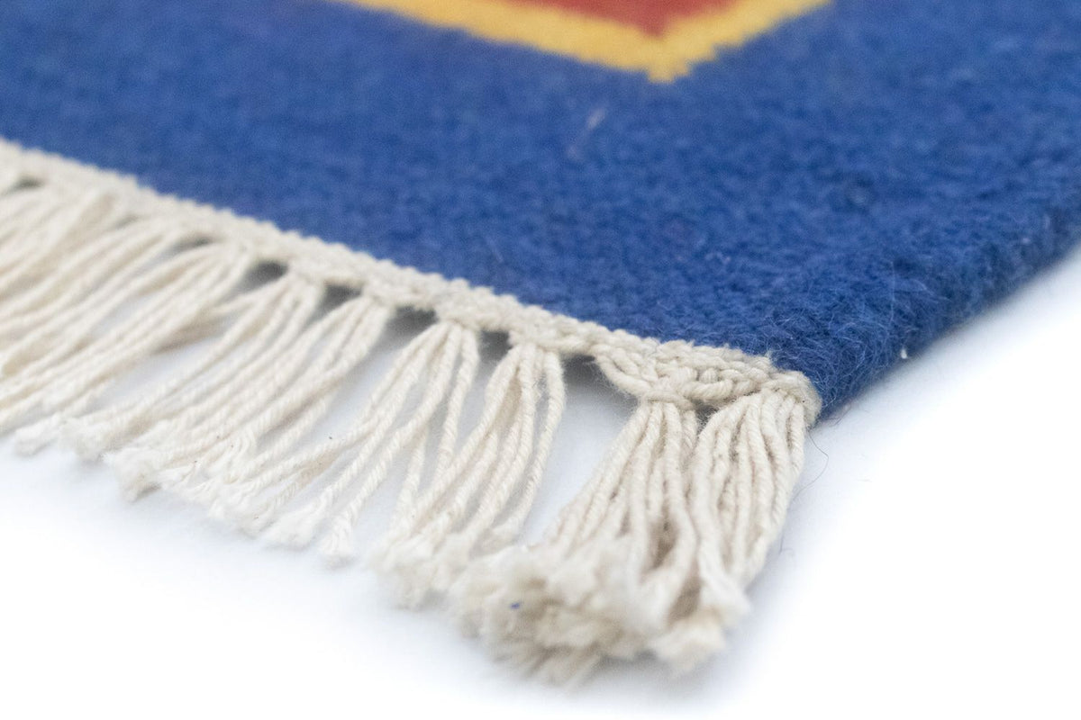 Kelim tapijt - Trendy - 200 x 140 cm - blauw