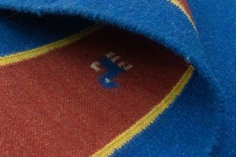 Kelim tapijt - Trendy - 200 x 140 cm - blauw