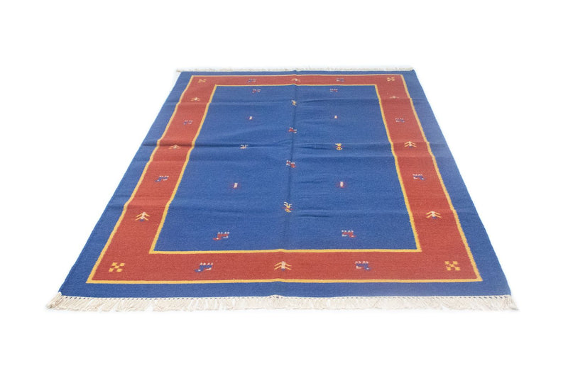 Kelim tapijt - Trendy - 200 x 140 cm - blauw