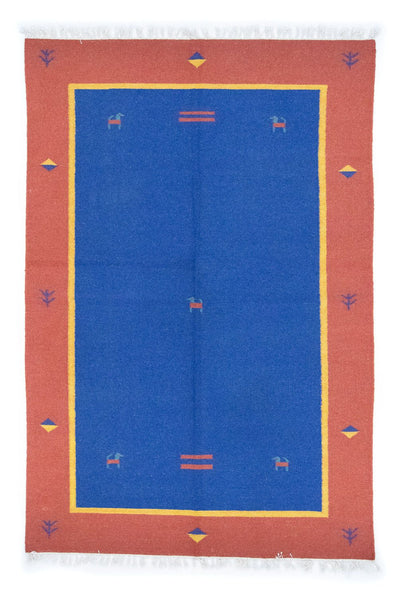 Moderne kilim Tapijt 140x200cm - Wollen tapijt