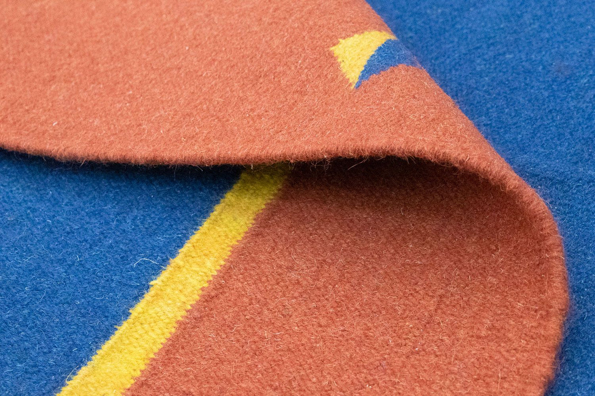 Kelim tapijt - Trendy - 200 x 140 cm - blauw