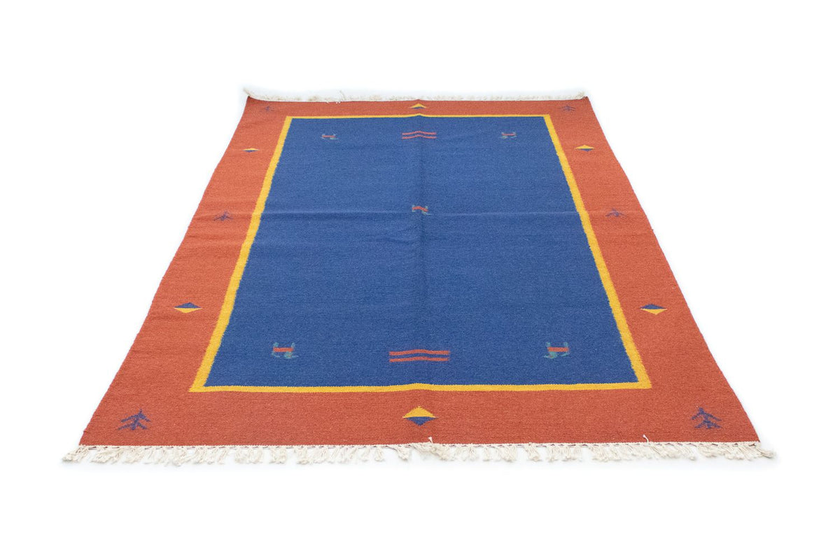 Kelim tapijt - Trendy - 200 x 140 cm - blauw