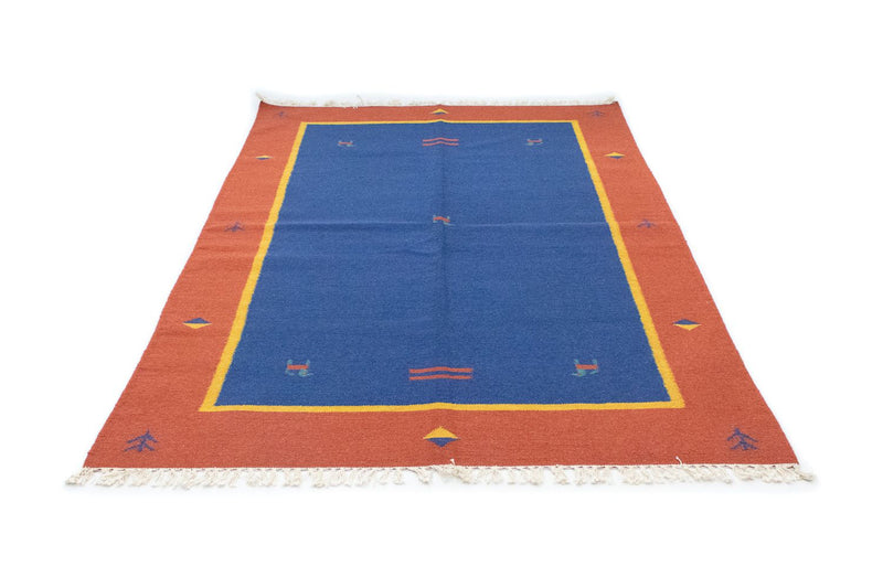 Kelim tapijt - Trendy - 200 x 140 cm - blauw
