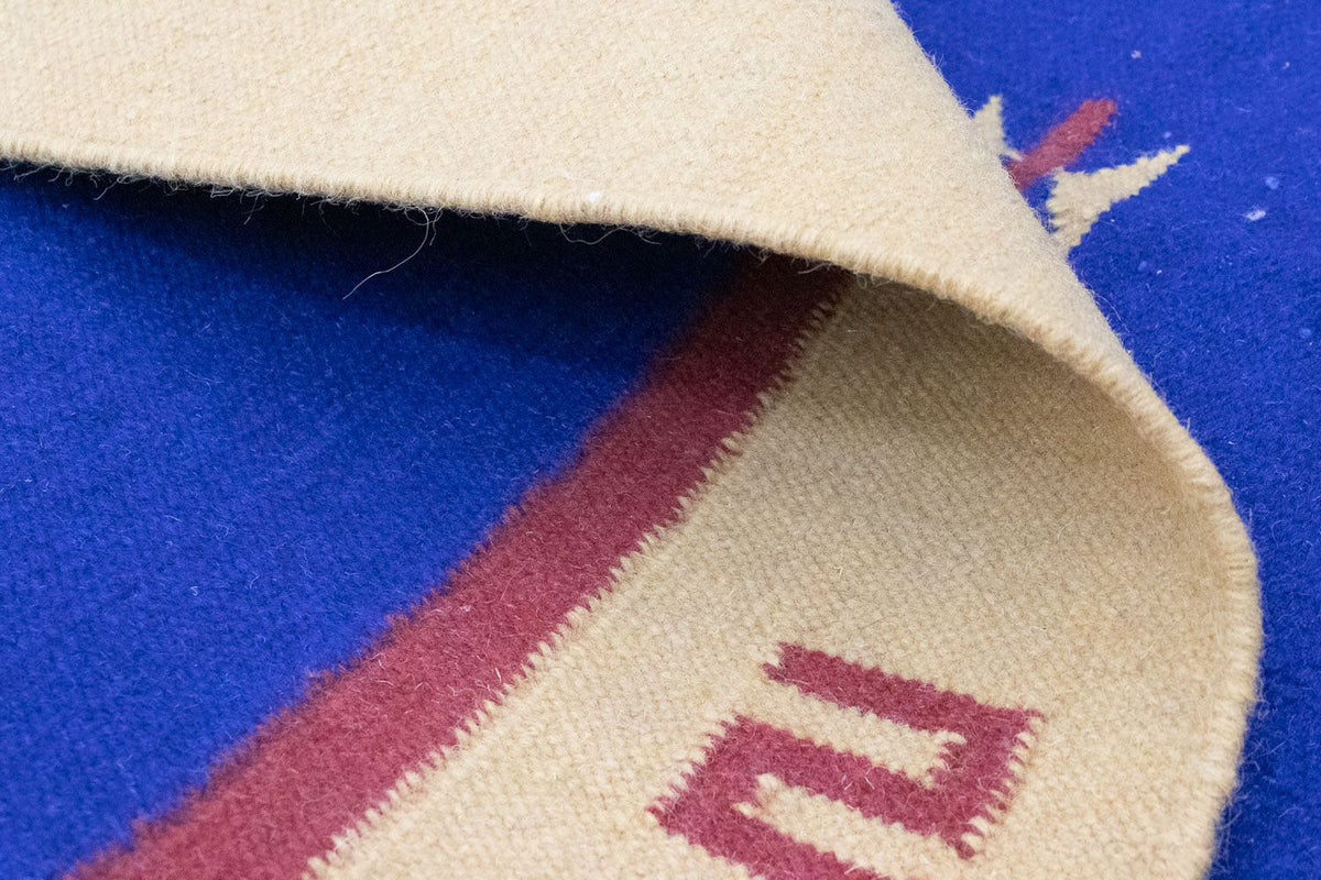 Kelim tapijt - Trendy - 200 x 140 cm - blauw