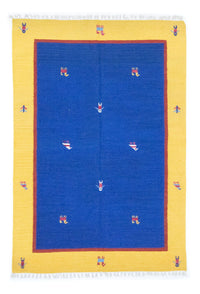 Kelim tapijt - Trendy - 200 x 140 cm - blauw