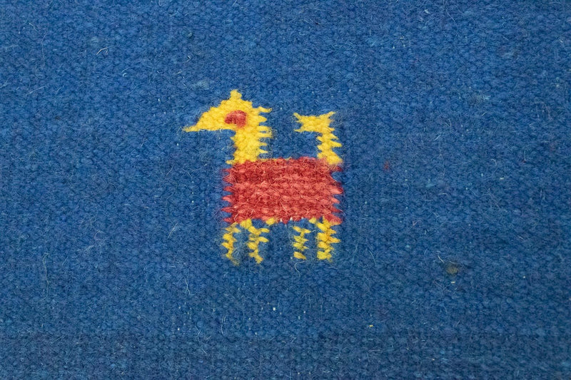 Kelim tapijt - Trendy - 200 x 140 cm - blauw