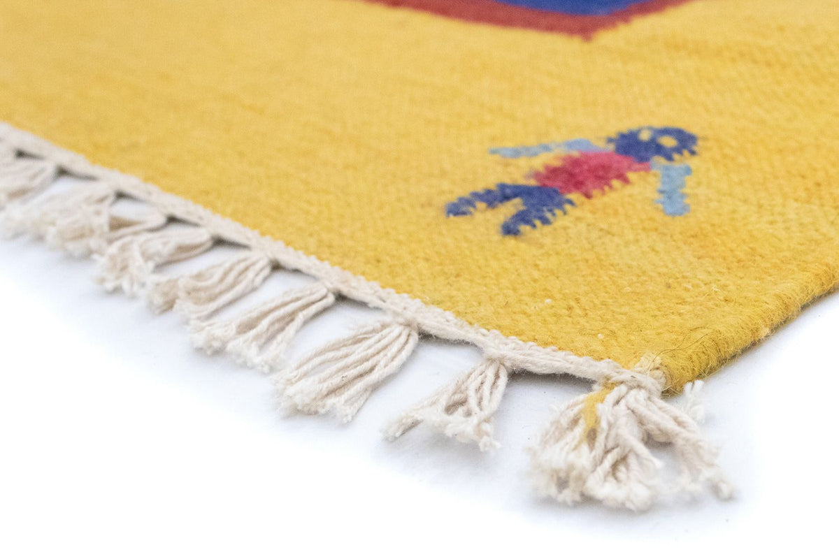 Kelim tapijt - Trendy - 200 x 140 cm - blauw