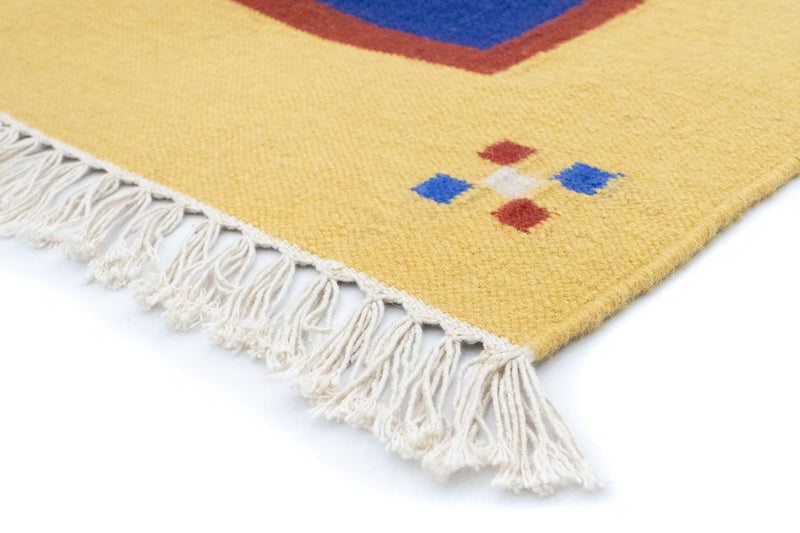 Kelim tapijt - Trendy - 200 x 140 cm - blauw