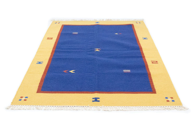 Kelim tapijt - Trendy - 200 x 140 cm - blauw