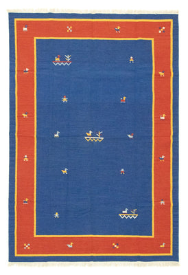Kelim tapijt - Trendy - 300 x 200 cm - blauw