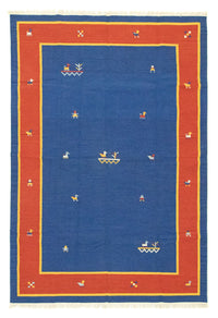Kelim tapijt - Trendy - 300 x 200 cm - blauw