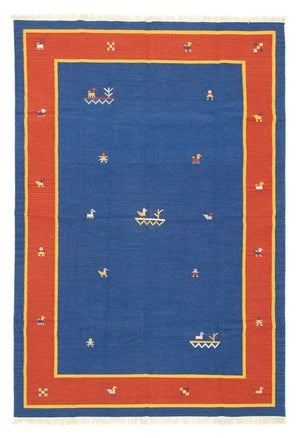 Kelim tapijt - Trendy - 300 x 200 cm - blauw