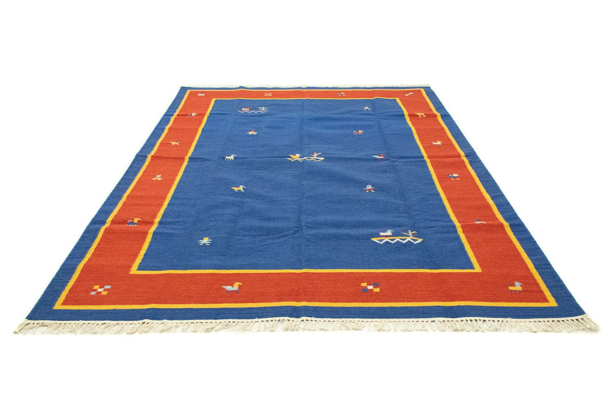 Kelim tapijt - Trendy - 300 x 200 cm - blauw
