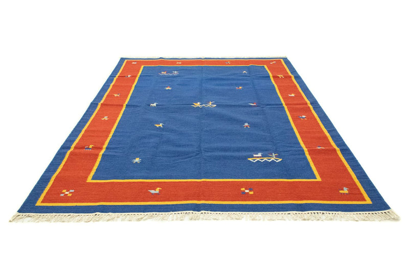 Kelim tapijt - Trendy - 300 x 200 cm - blauw