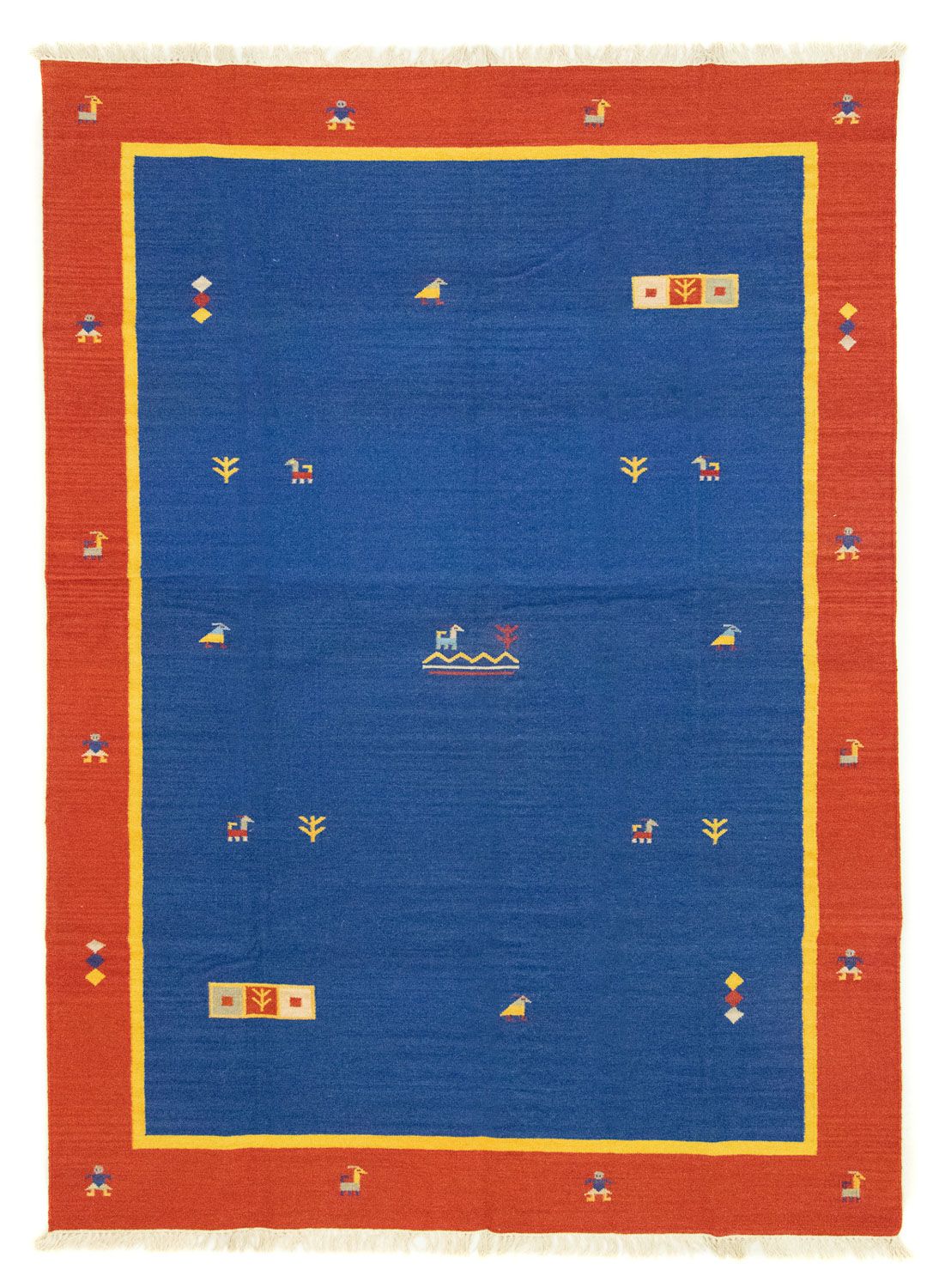 Kelim tapijt - Trendy - 300 x 200 cm - blauw