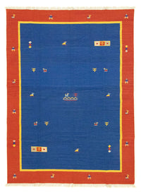Kelim tapijt - Trendy - 300 x 200 cm - blauw