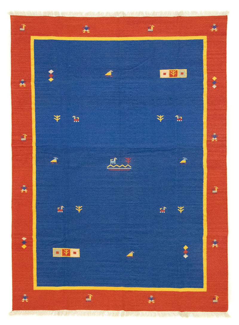 Kelim tapijt - Trendy - 300 x 200 cm - blauw