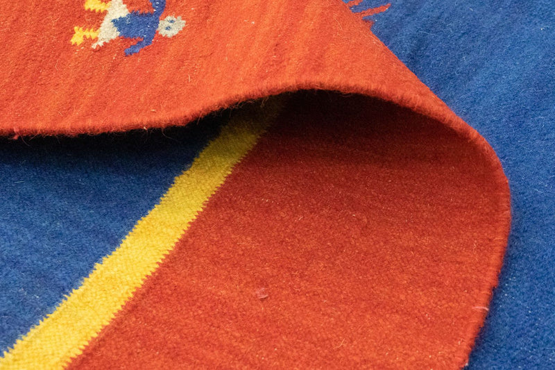 Kelim tapijt - Trendy - 300 x 200 cm - blauw