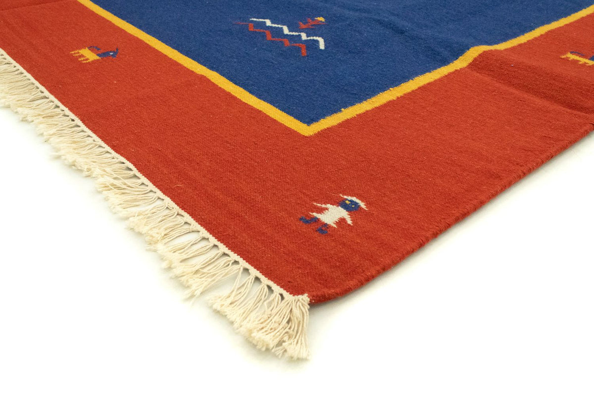 Kelim tapijt - Trendy - 300 x 200 cm - blauw