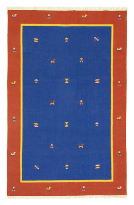 Kelim tapijt - Trendy - 300 x 200 cm - blauw