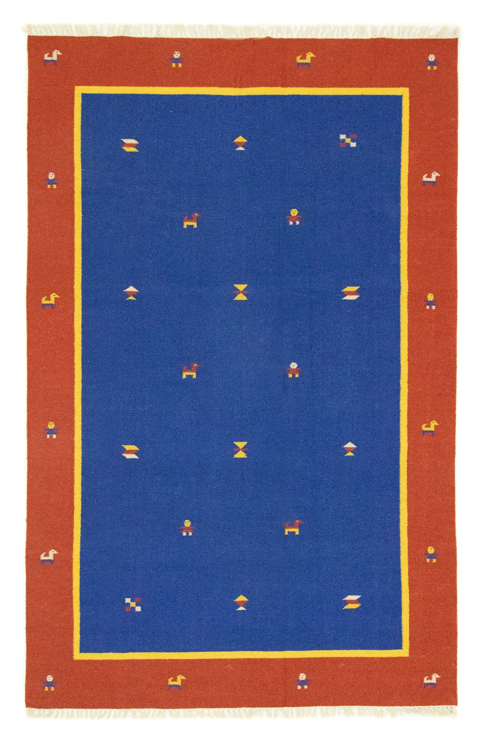 Kelim tapijt - Trendy - 300 x 200 cm - blauw