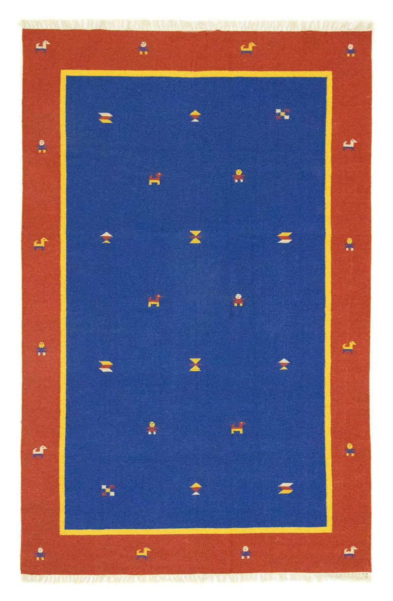 Kelim tapijt - Trendy - 300 x 200 cm - blauw