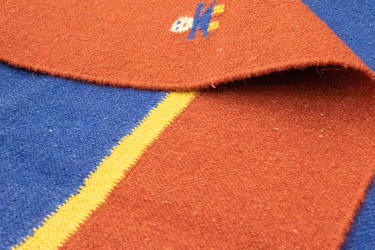 Kelim tapijt - Trendy - 300 x 200 cm - blauw