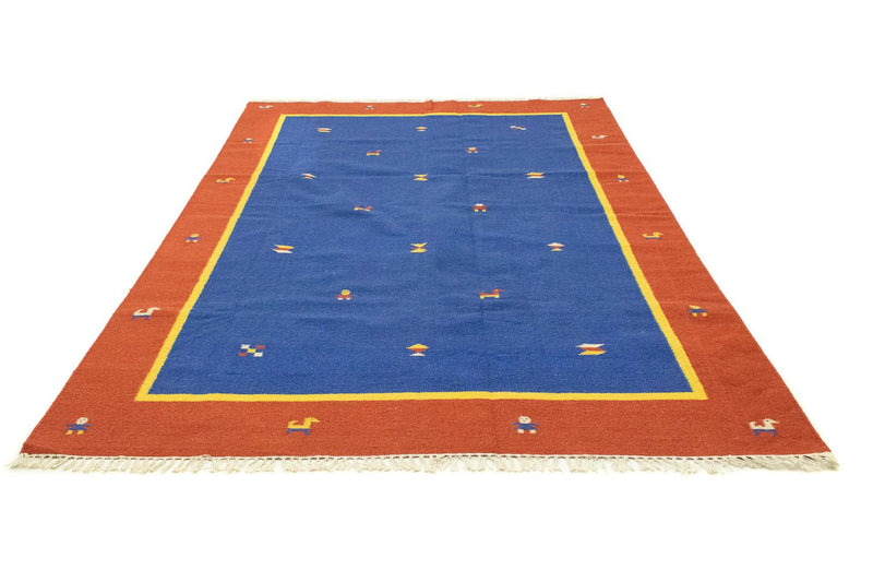 Kelim tapijt - Trendy - 300 x 200 cm - blauw
