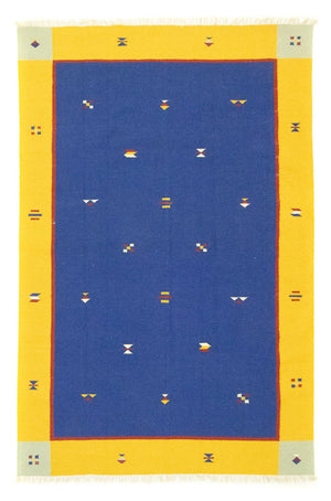 Kelim tapijt - Trendy - 300 x 200 cm - blauw